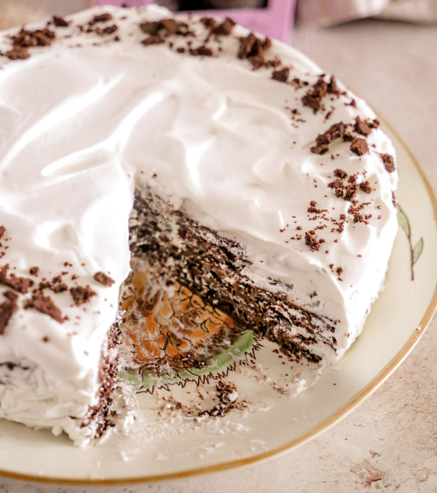 Brownie Crisp Icebox Cake