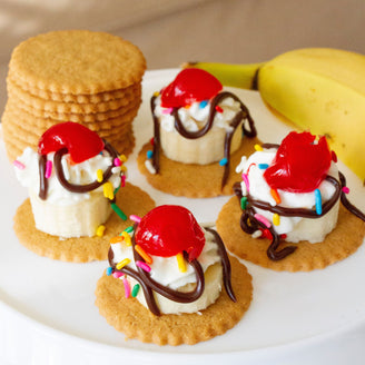 Banana Split Bites