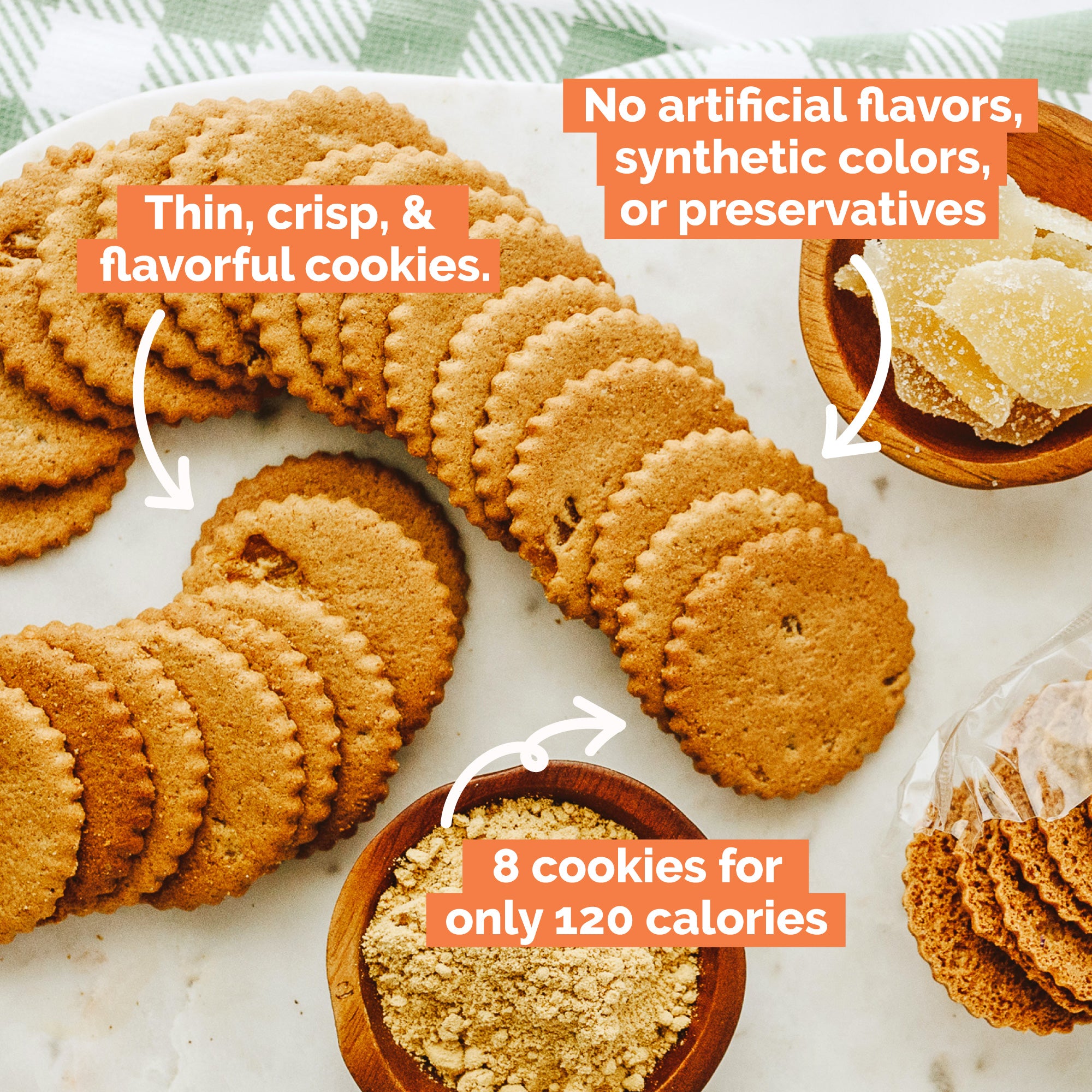 Sugar and Triple Ginger Moravian Cookie Gift Tin