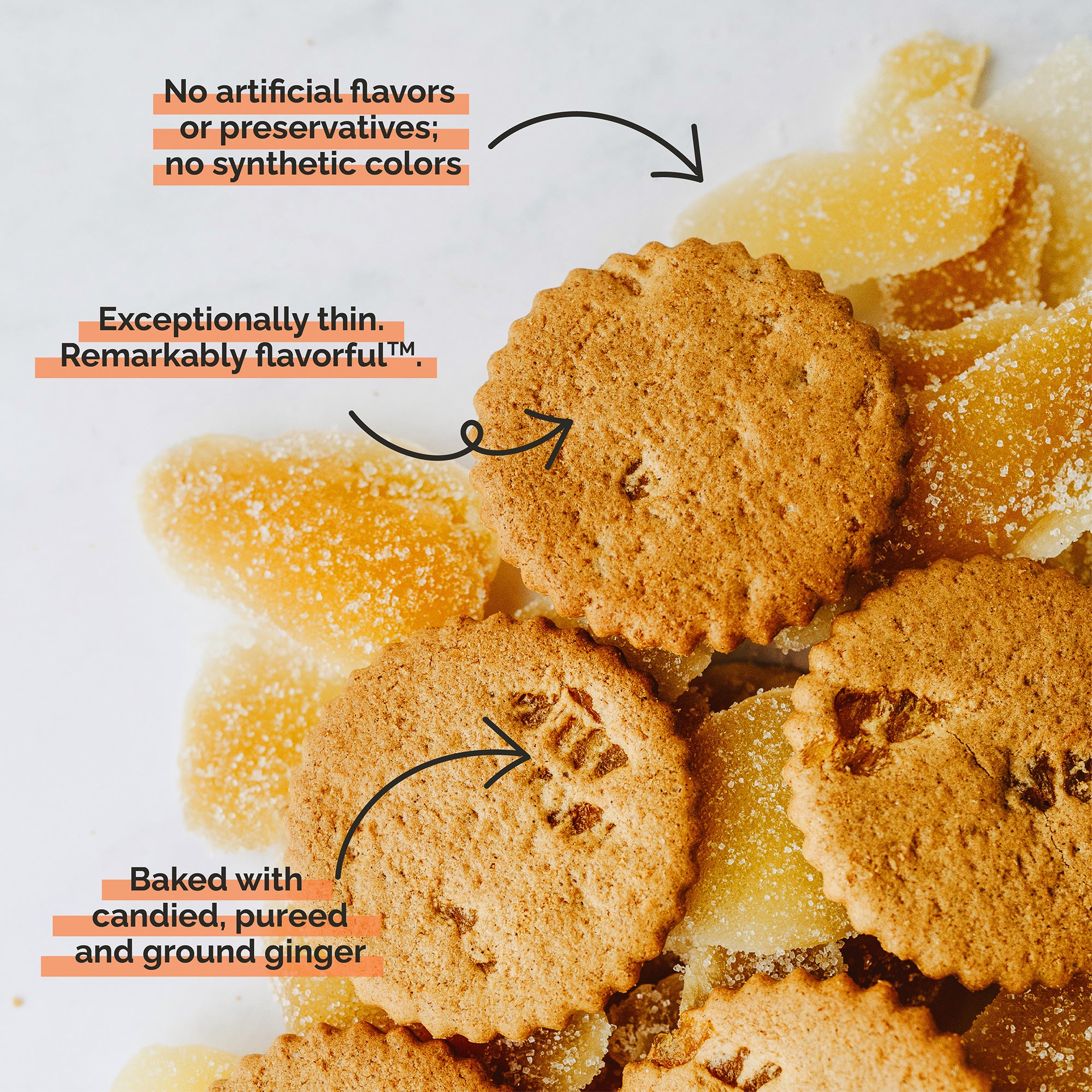 Meyer Lemon, Triple Ginger and Brownie Crisp Cookies, 3 9oz boxes