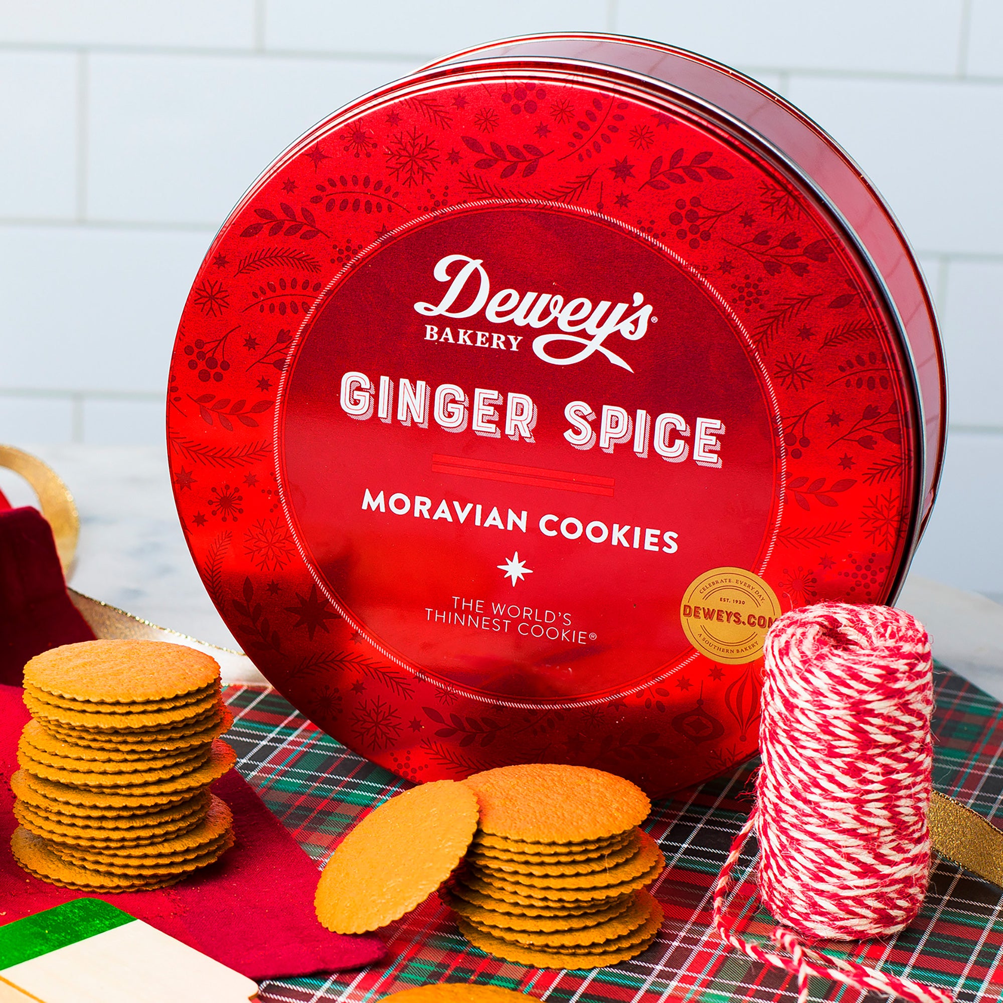 Ginger Spice Moravian Cookie Gift Tin
