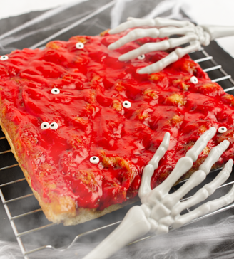 Spooky Moravian Sugar Cake