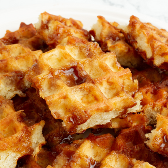 Moravian Sugar Cake Waffles