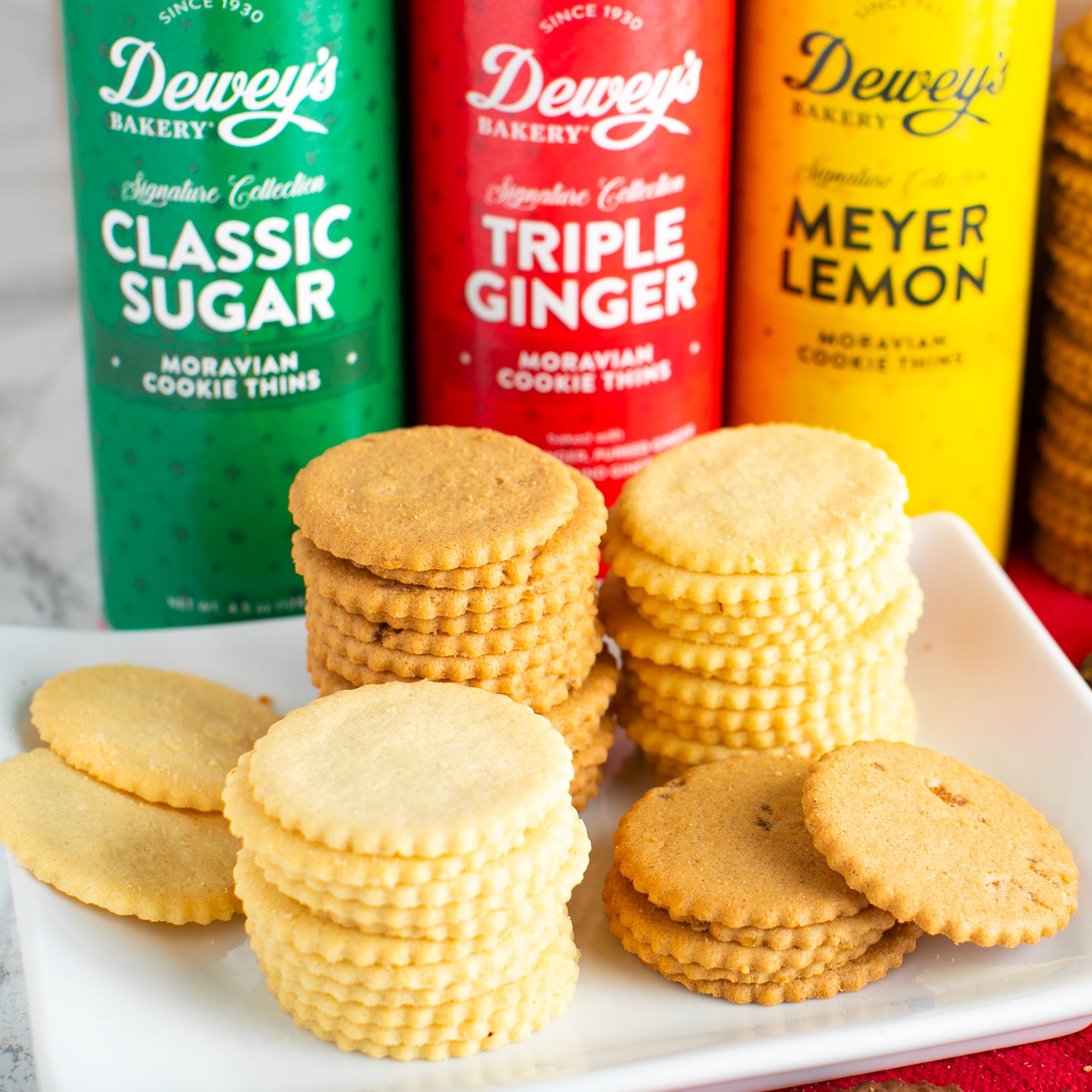 Triple Ginger Moravian Cookie Thins Tube