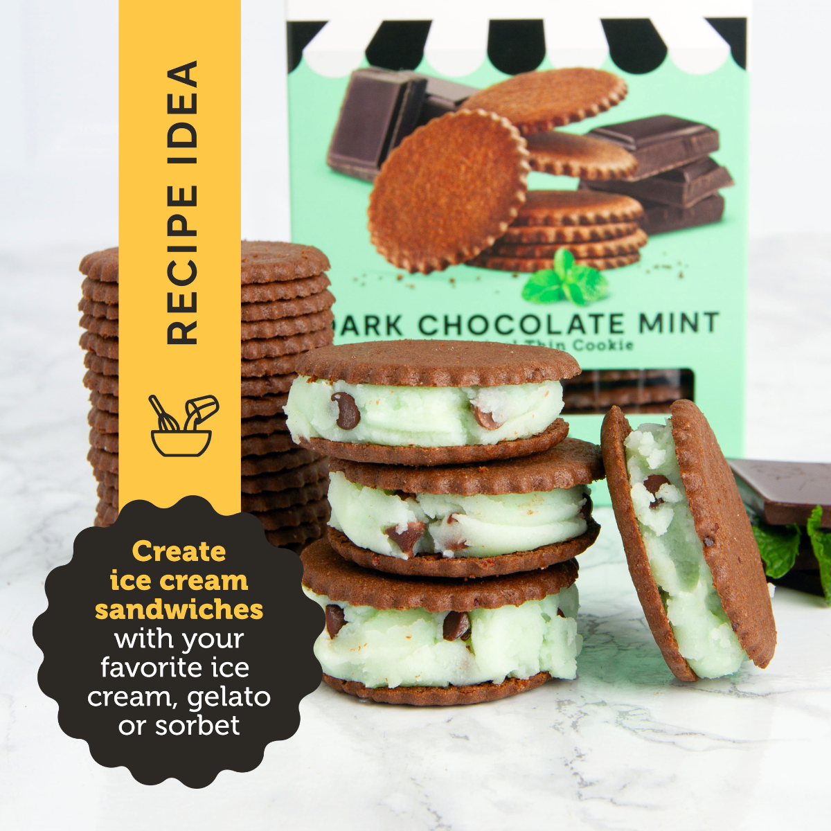 Dark Chocolate Mint Cookies 2-Pack, 18oz