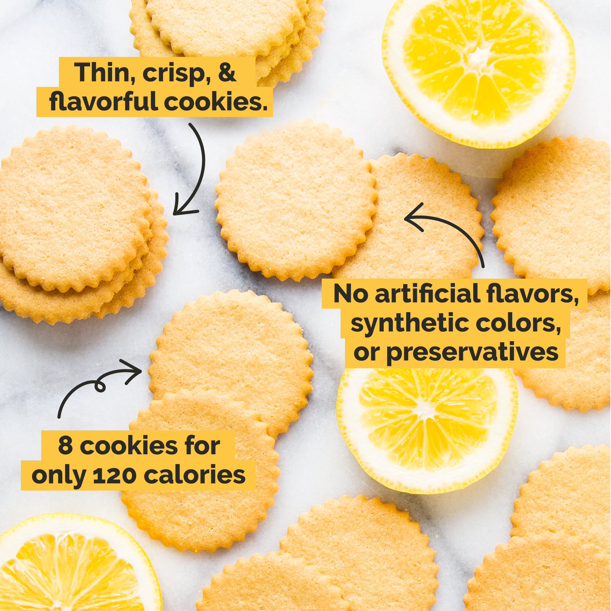 Meyer Lemon Moravian Cookie Tubes, Pack of 2