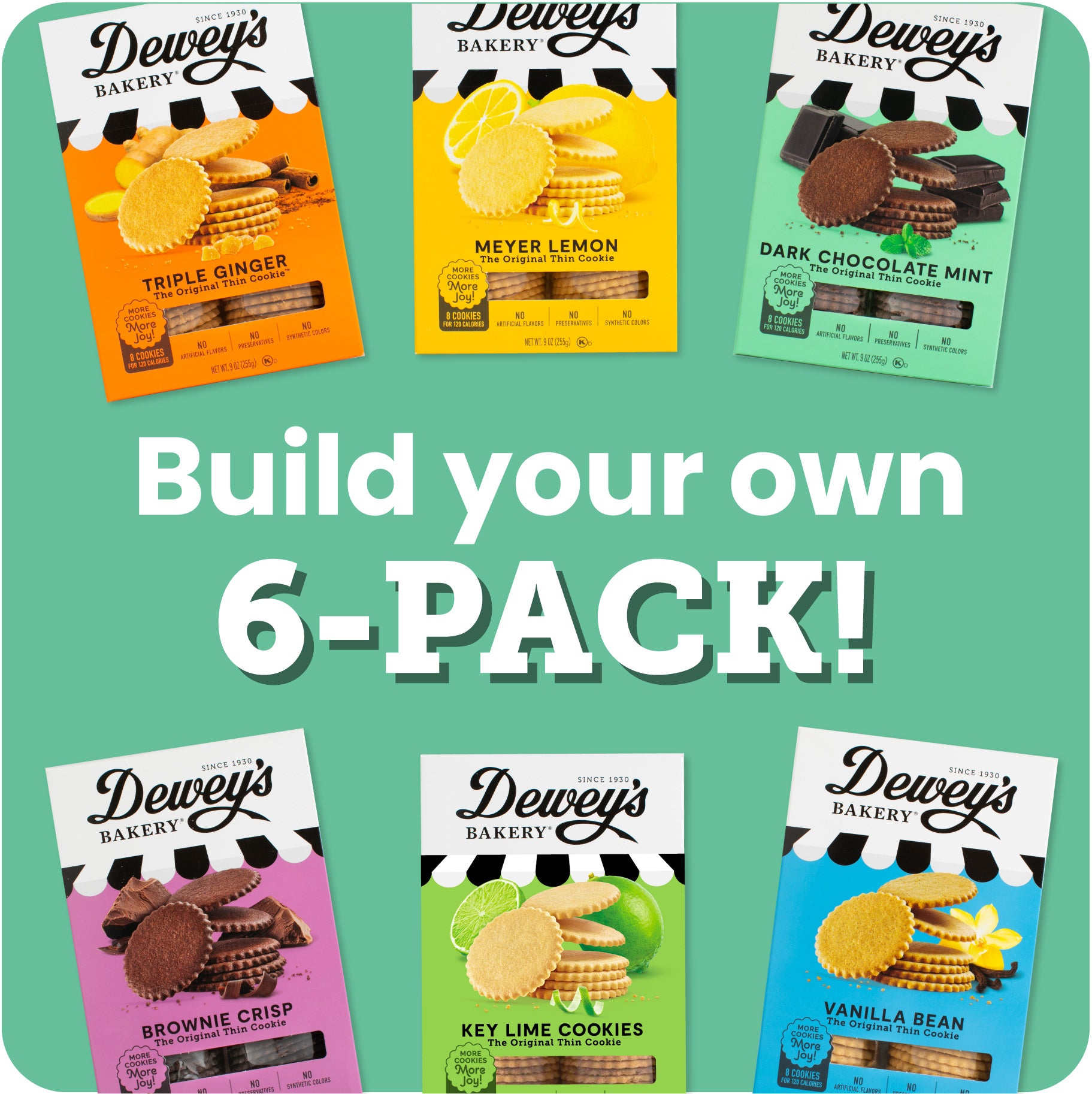 Build your own cookie 6-pack!