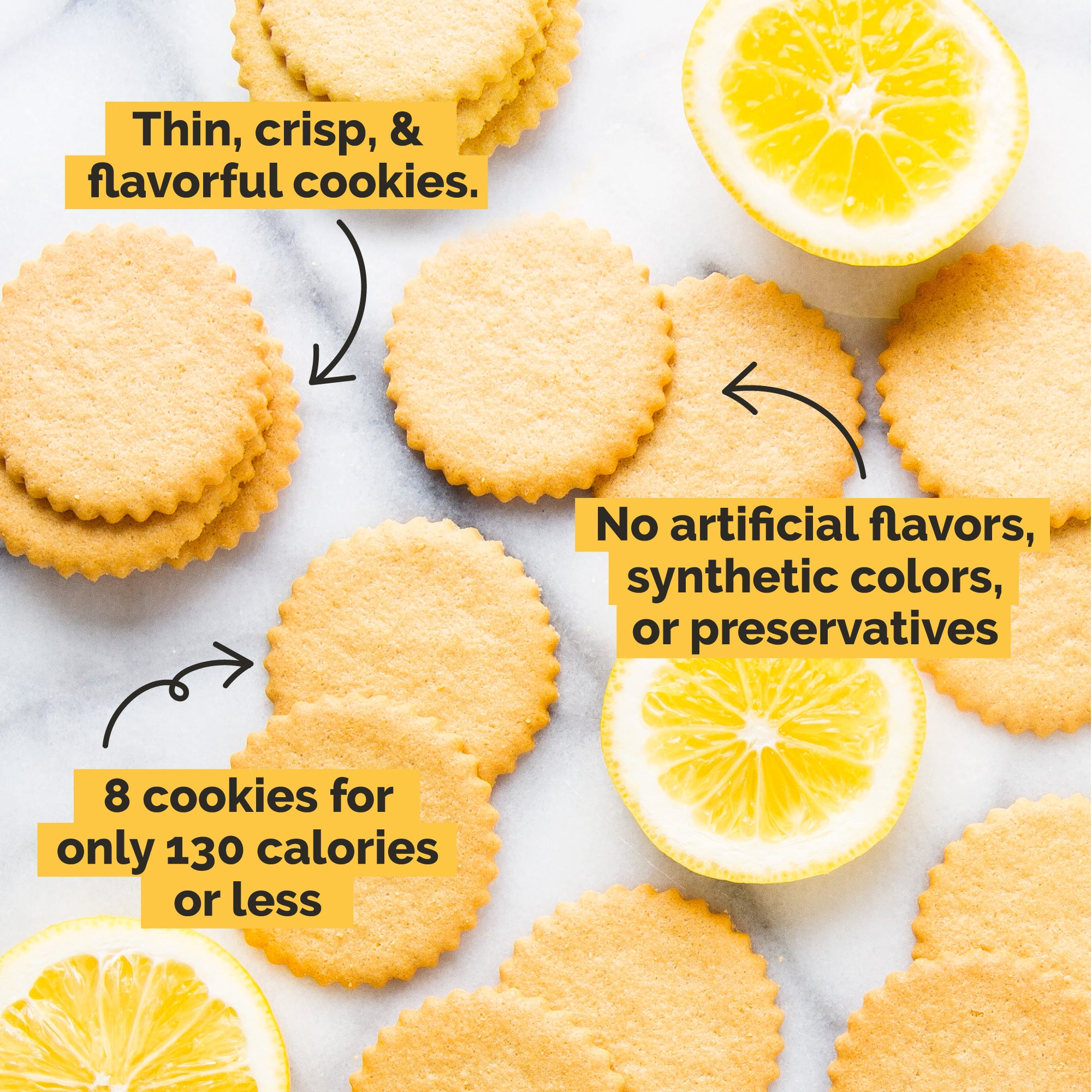 Meyer Lemon, Tripler Ginger and Brownie Crisp Cookies 3-pack