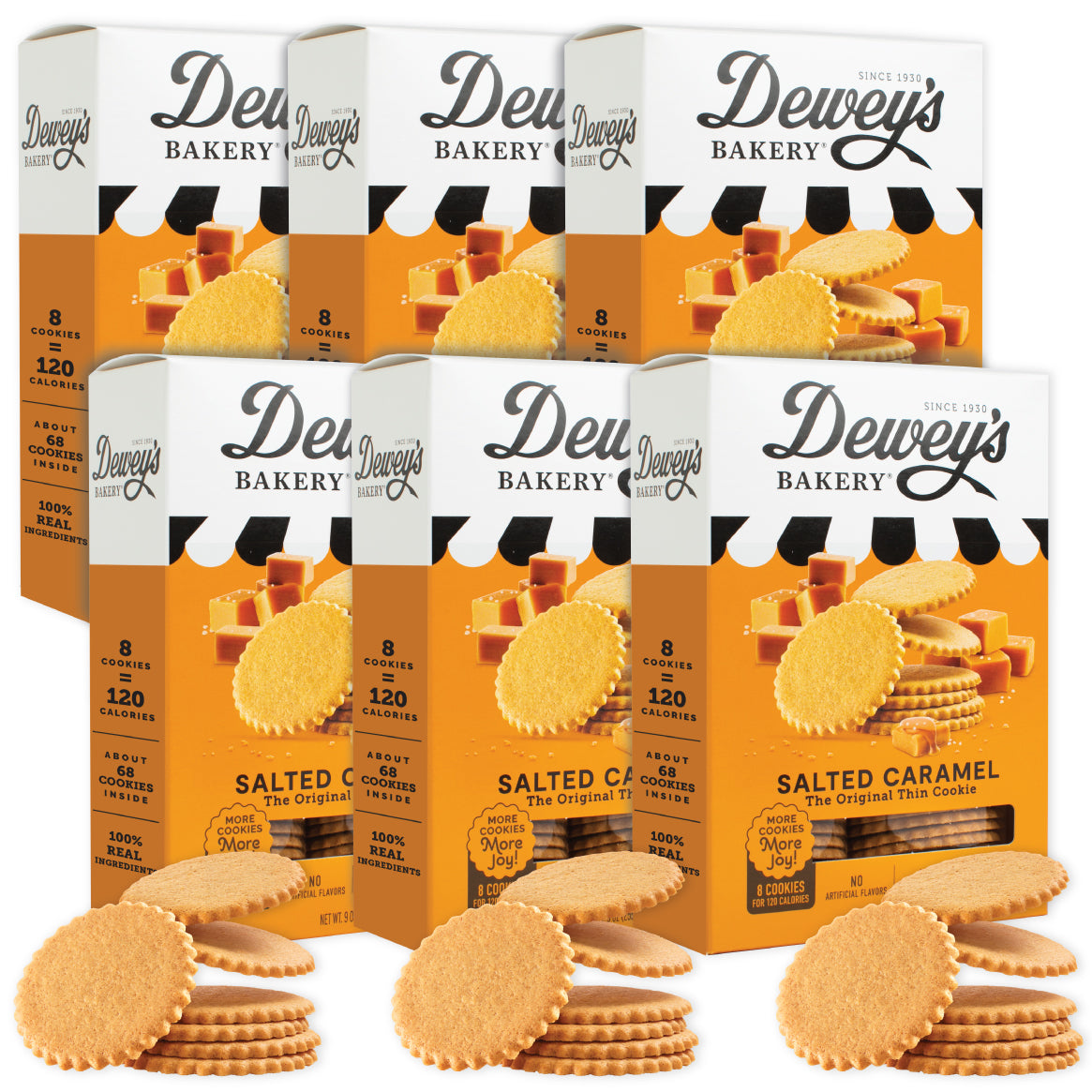 Salted Caramel Cookies 6-Pack, 3.4 lbs (54oz)