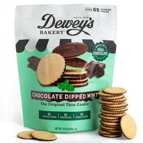 Chocolate Dipped Mint Cookies, Club Pack