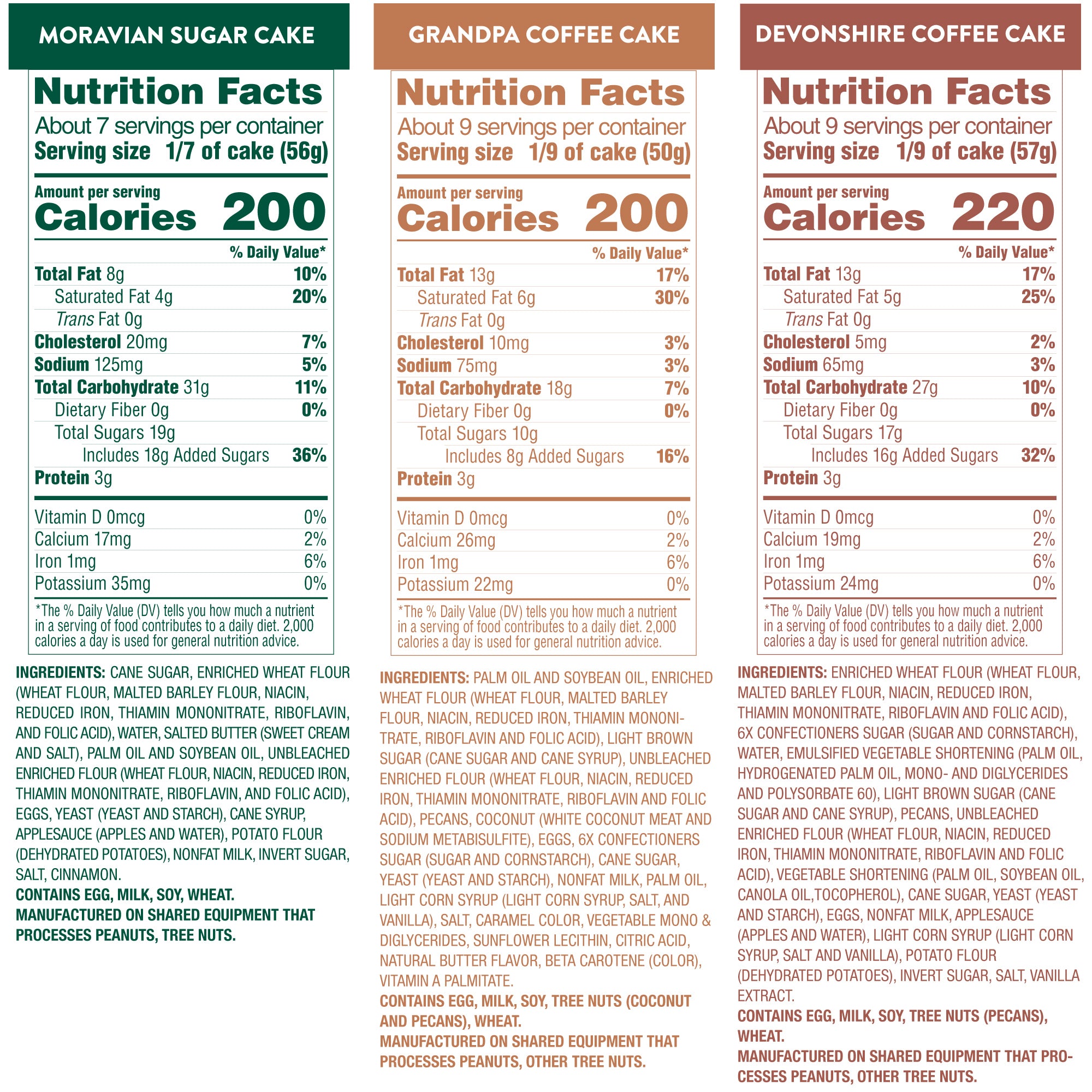 Moravian Coffee Cake 3-Pack