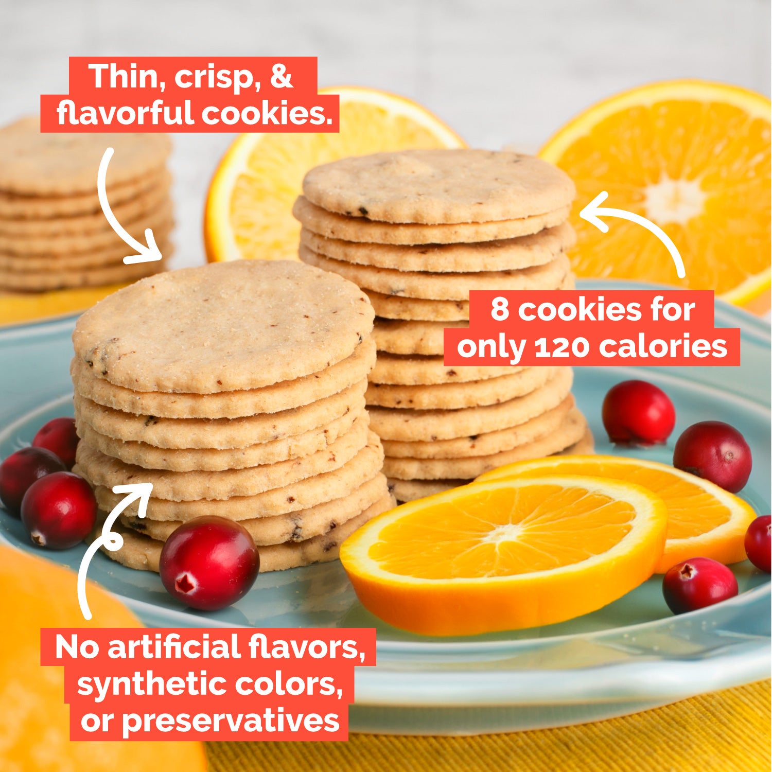 Cranberry Orange Cookies 2-Pack, 18oz