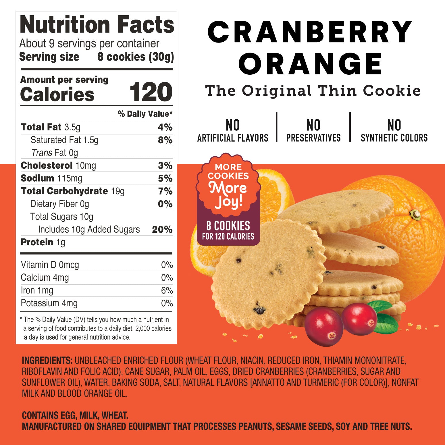 Cranberry Orange Cookies 2-Pack, 18oz