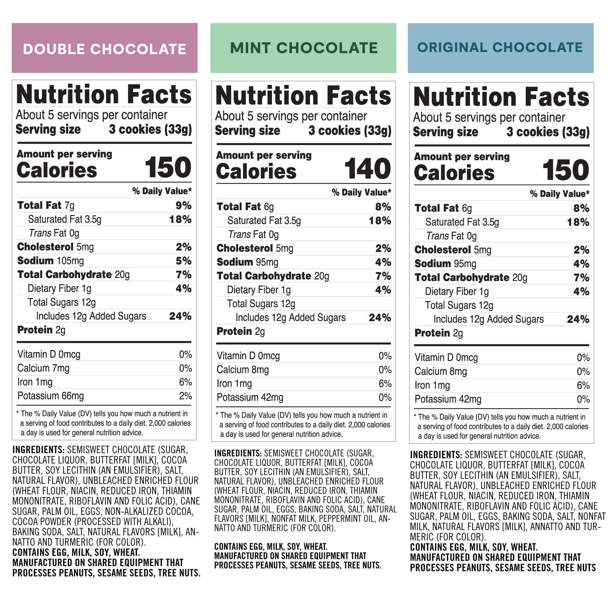 Dewzies Layered Cookies Variety 3-Pack