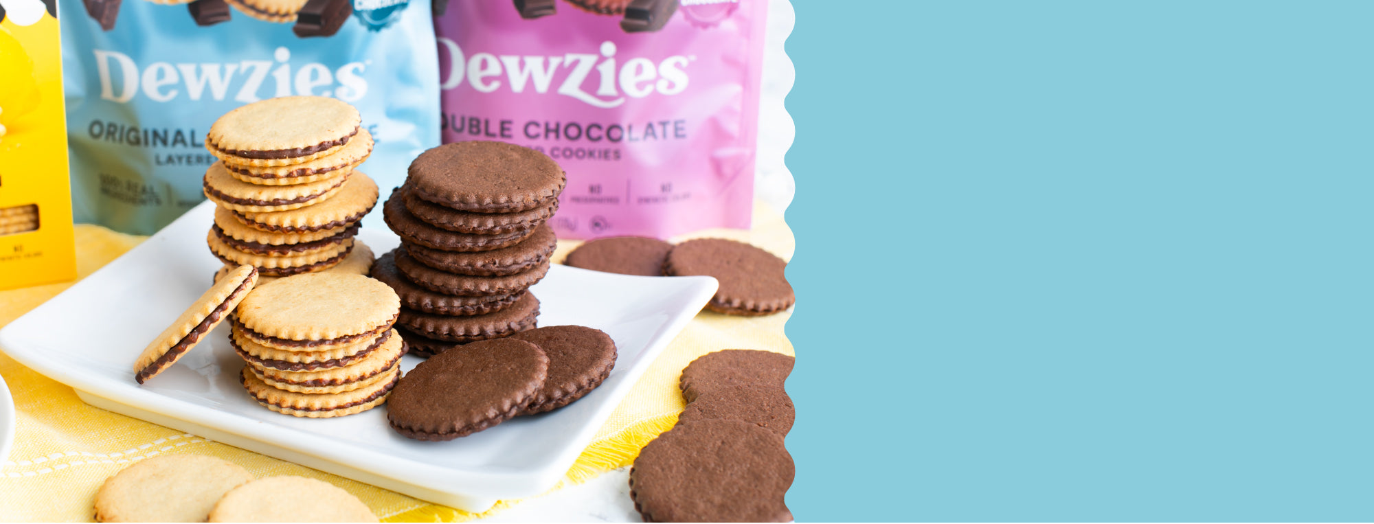 <p><strong>Finally back in stock: DEWZIES CHOCOLATE LAYERED COOKIES!</strong></p>