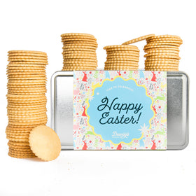 "Happy Easter" Lemon and Lime Moravian Cookie Gift Tin