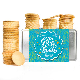 "Get Well Soon" Lemon and Lime Moravian Cookie Gift Tin