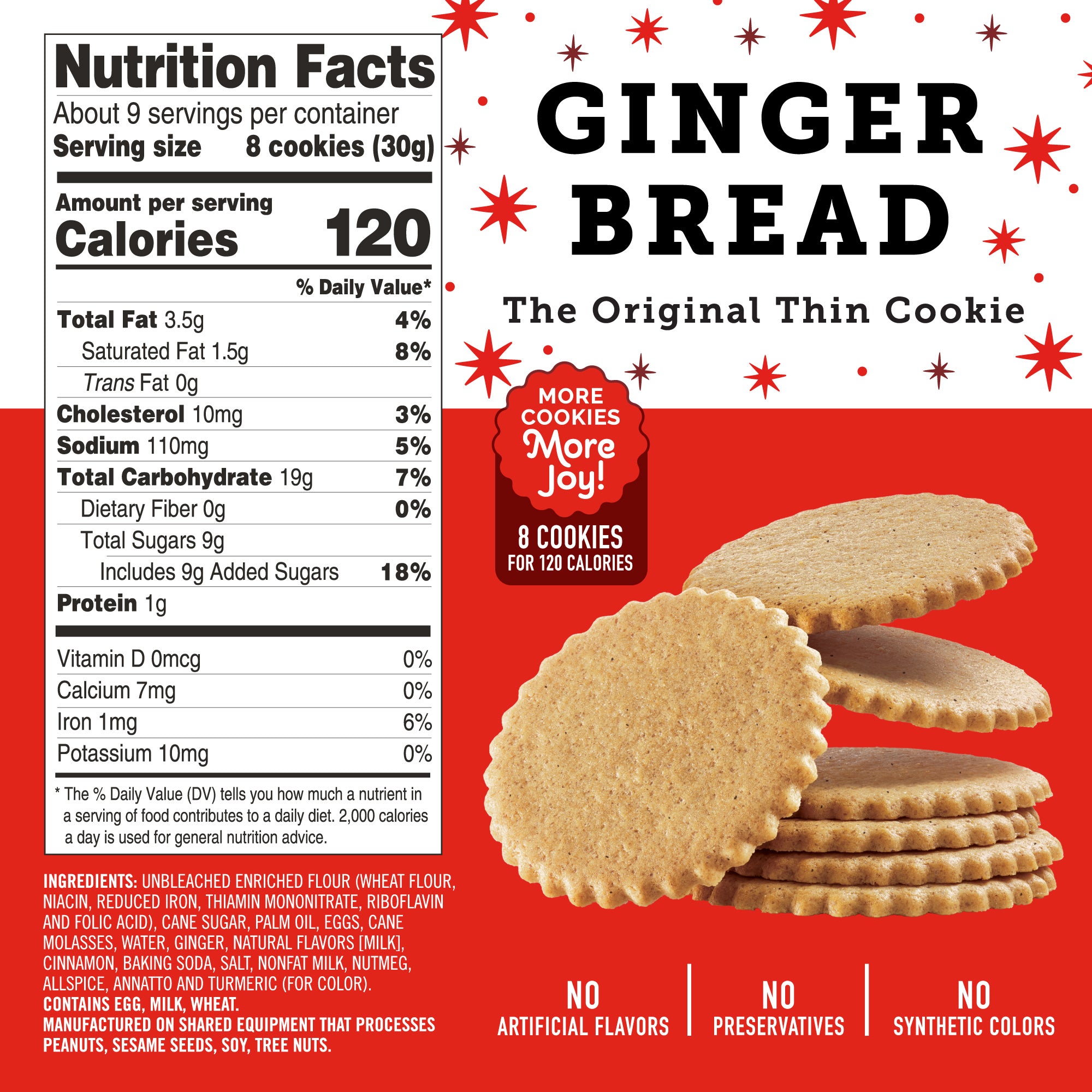 Gingerbread Cookies 2-Pack, 18oz