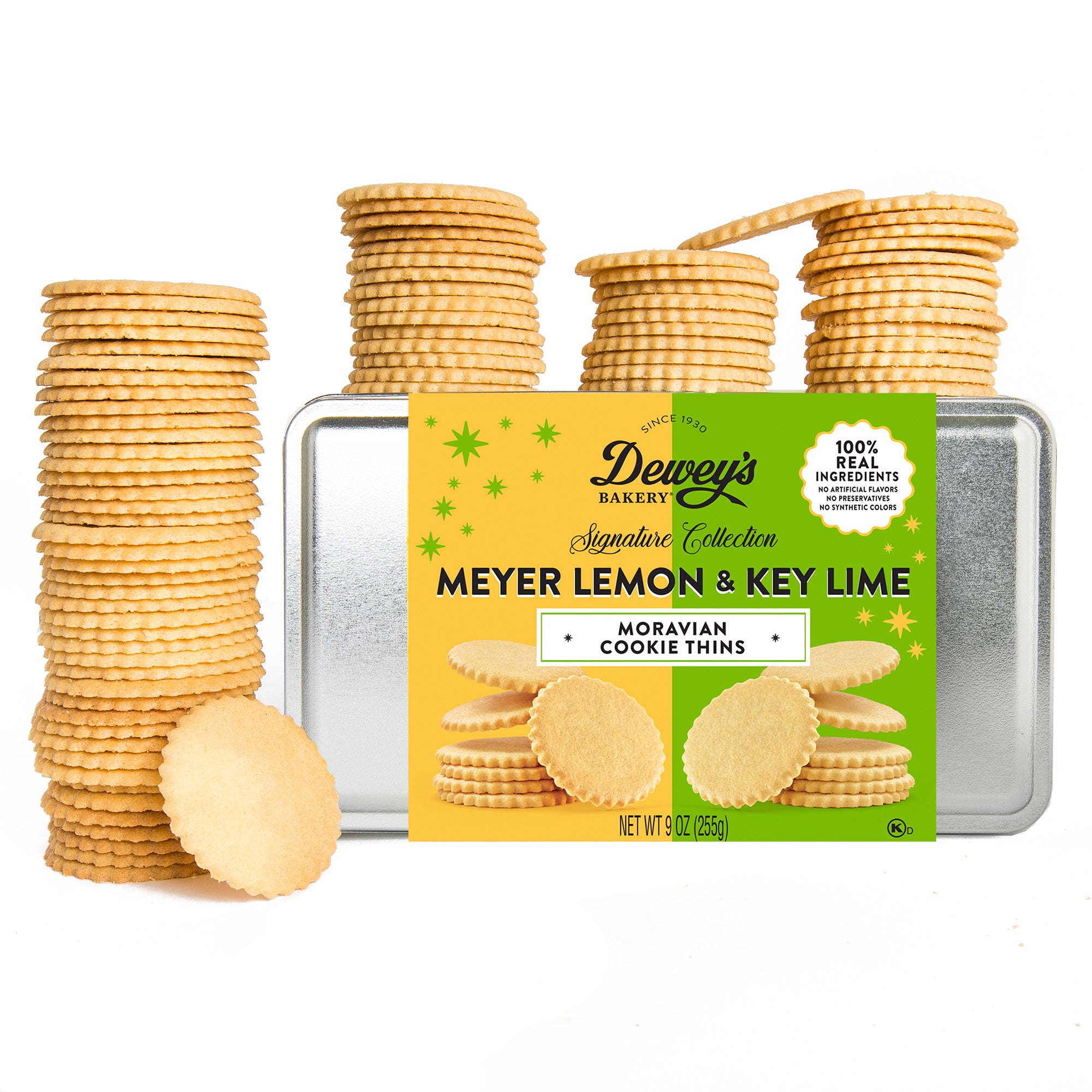 Meyer Lemon and Key Lime Moravian Cookie Gift Tin