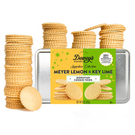 Meyer Lemon and Key Lime Moravian Cookie Gift Tin