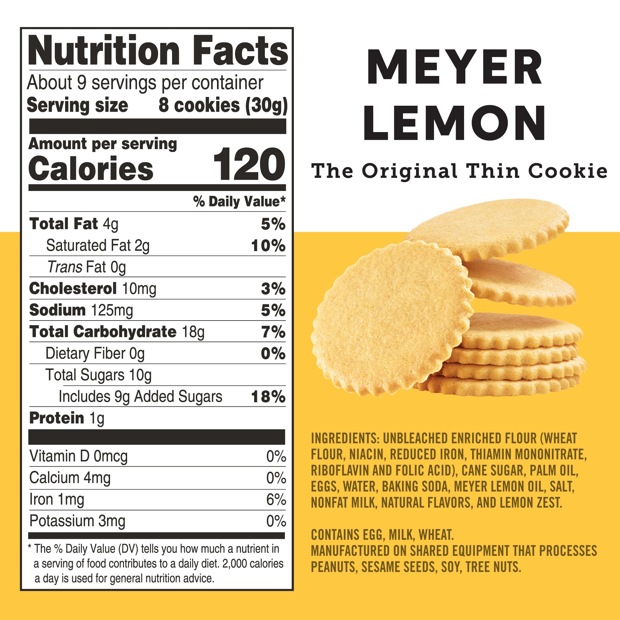 Meyer Lemon Cookies 2-Pack, 18oz