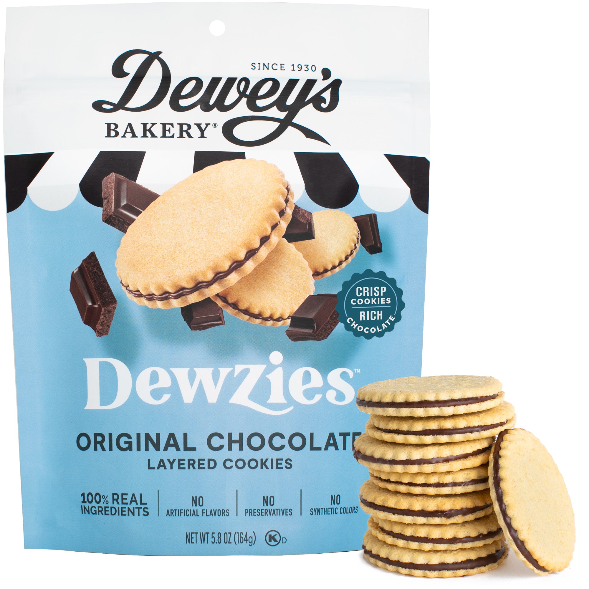 Original Chocolate Dewzies Layered Cookies