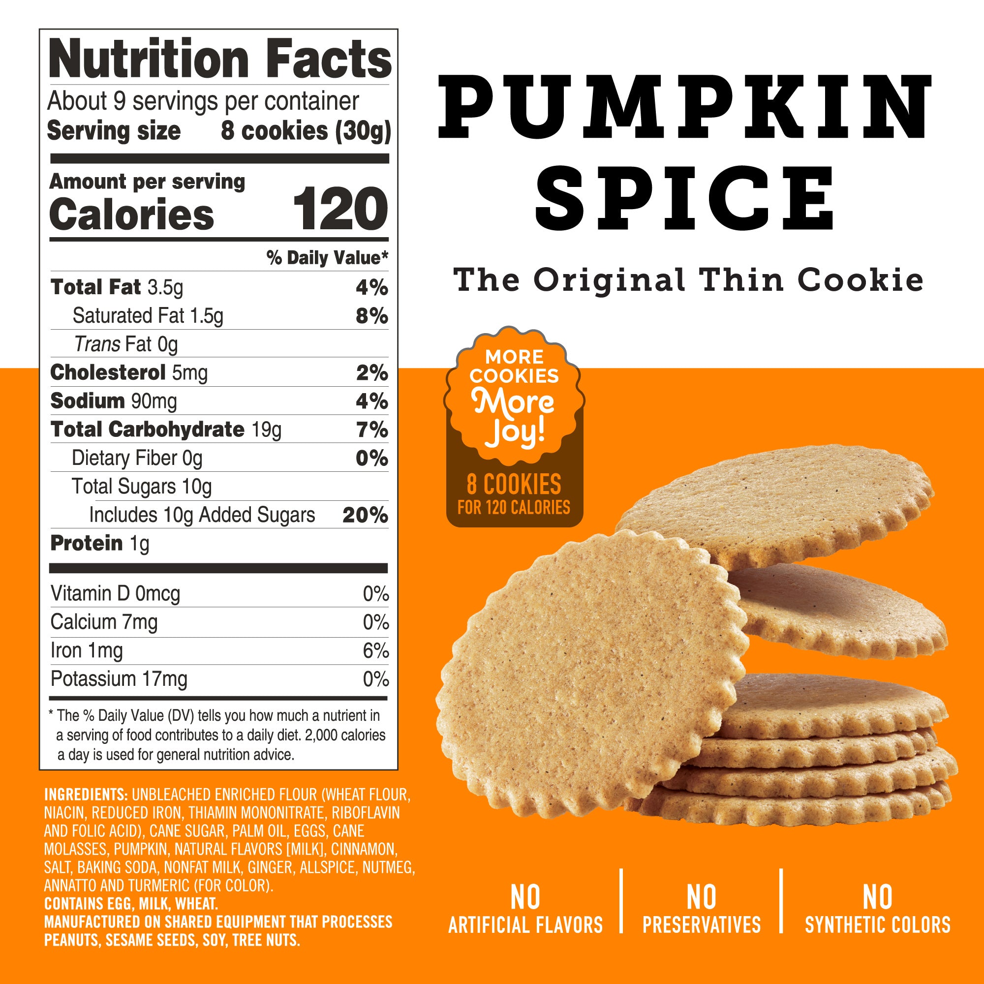Hot Cocoa, Gingerbread, and Pumpkin Spice Cookie 3-Pack