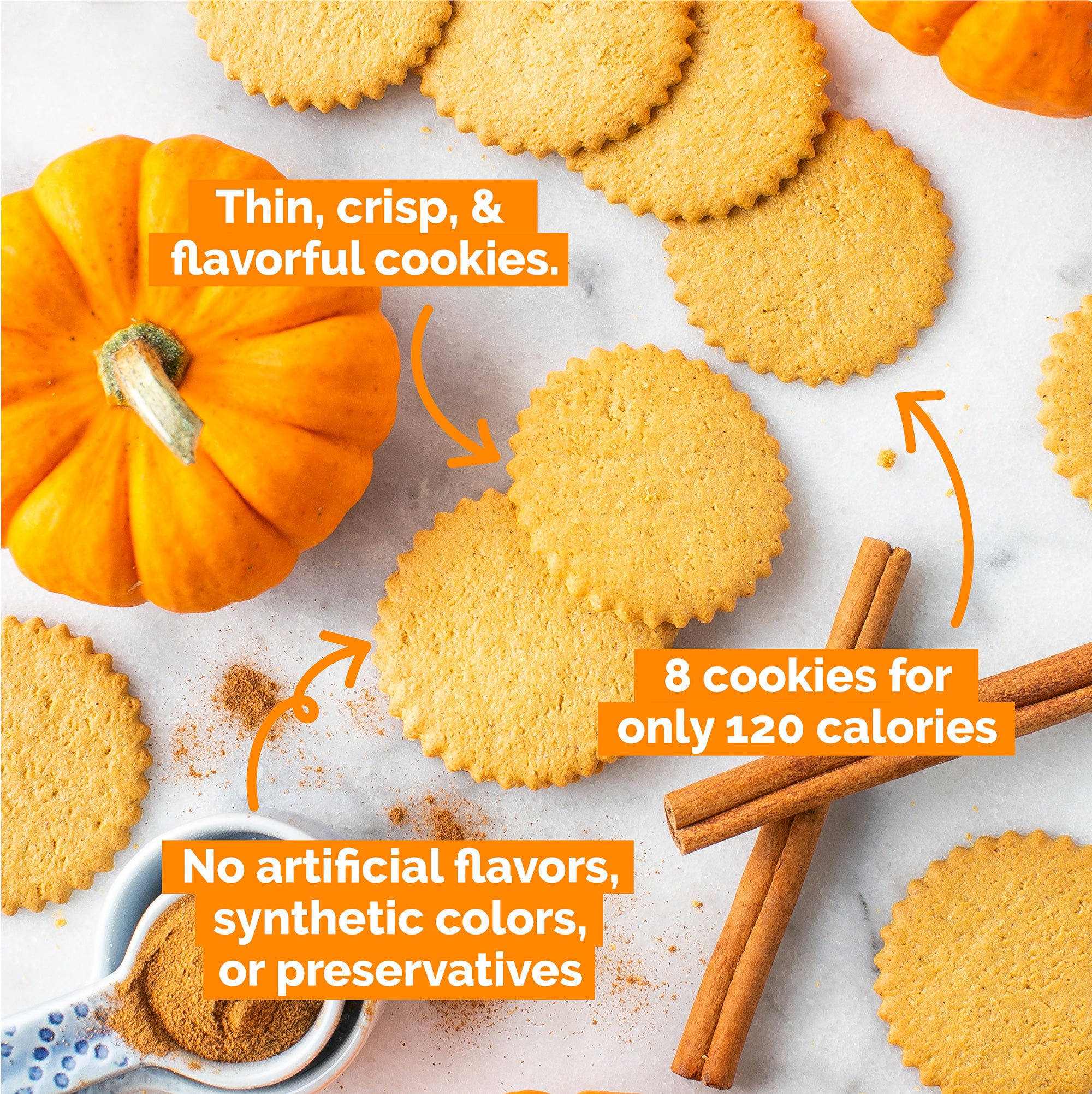 Fall Trio: Pumpkin, Ginger and Brownie Cookies, 3 9oz boxes