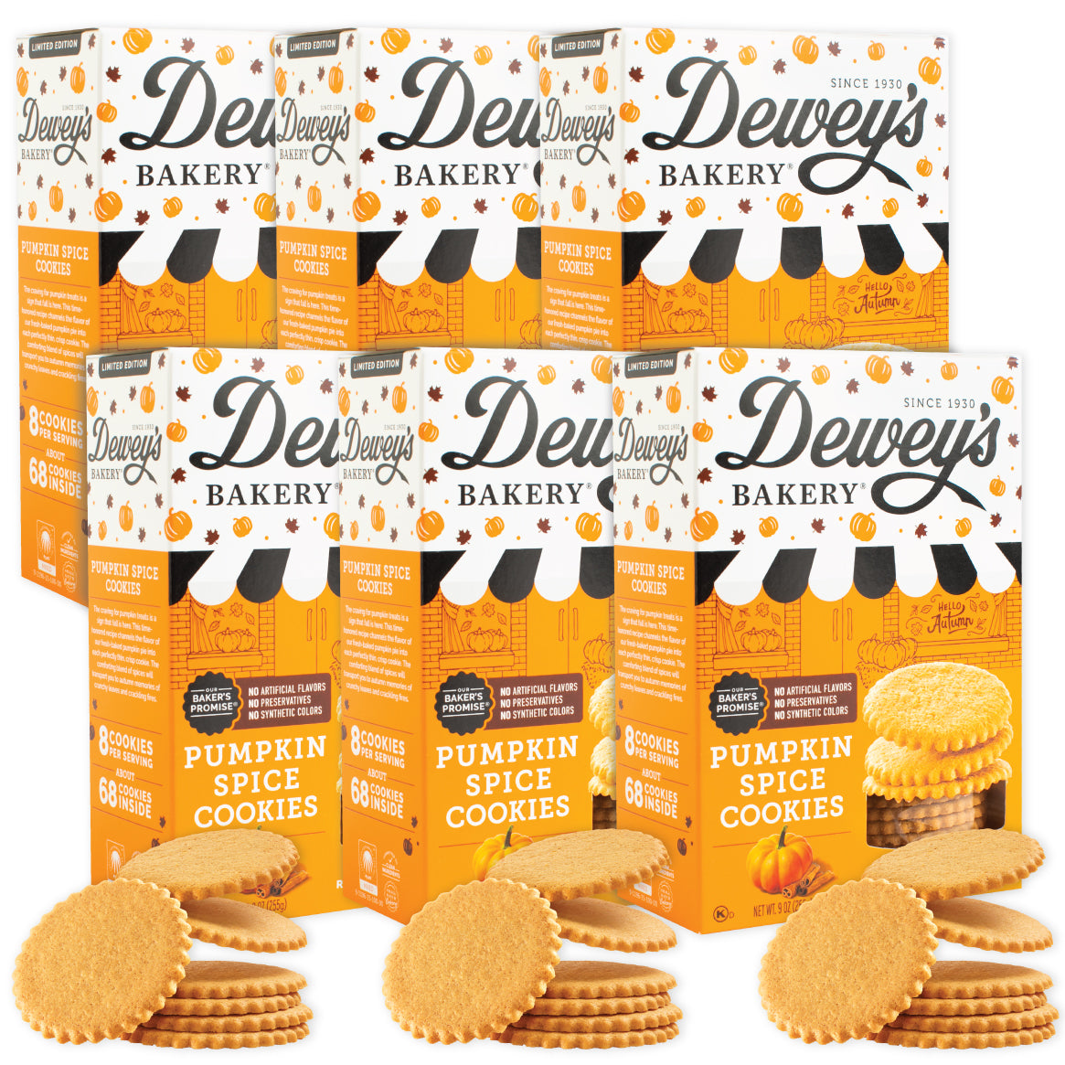 Pumpkin Spice Cookies 6-Pack, 3.4 lbs (54oz)