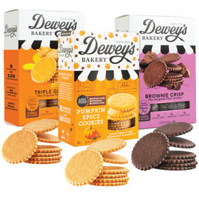 Fall Trio: Pumpkin, Ginger and Brownie Cookies, 3 9oz boxes