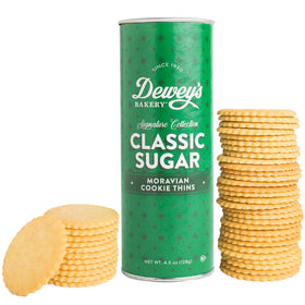 Classic Sugar Moravian Cookie Thins Tube