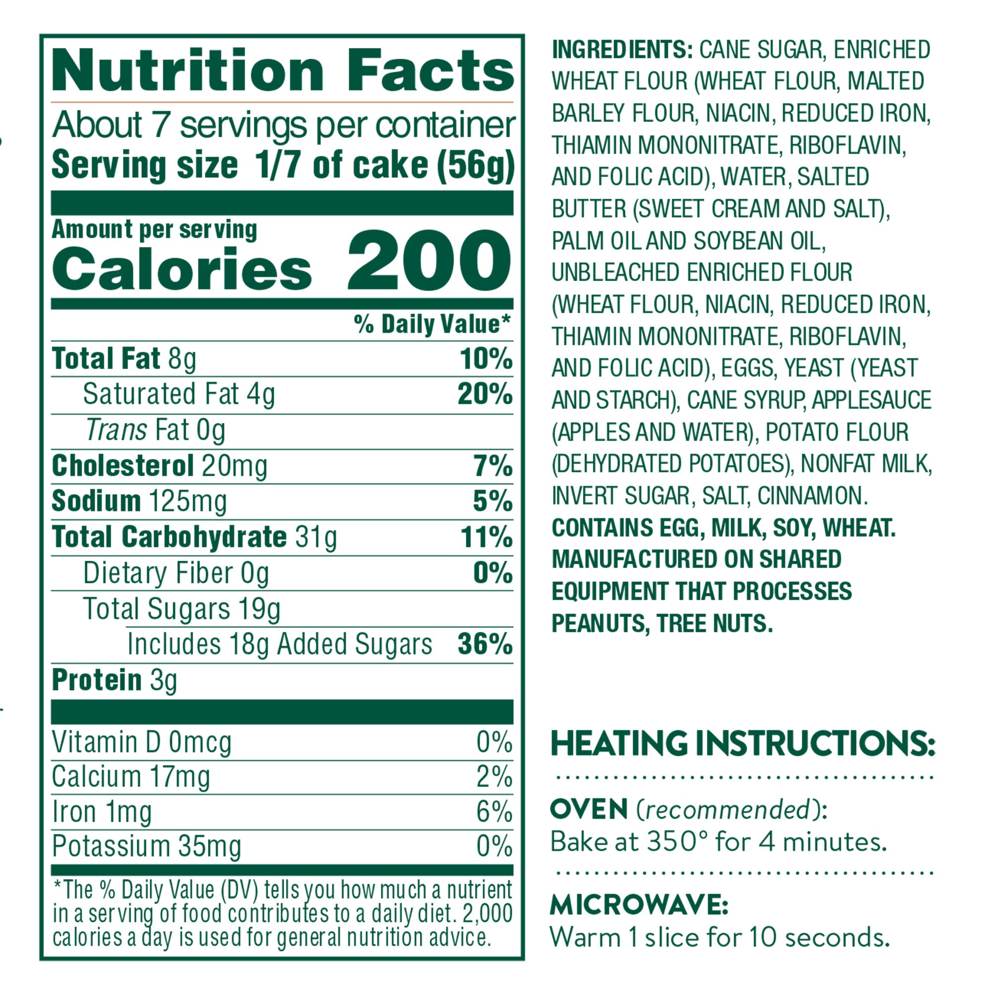 Moravian Sugar Cake, 2 14-oz Cakes