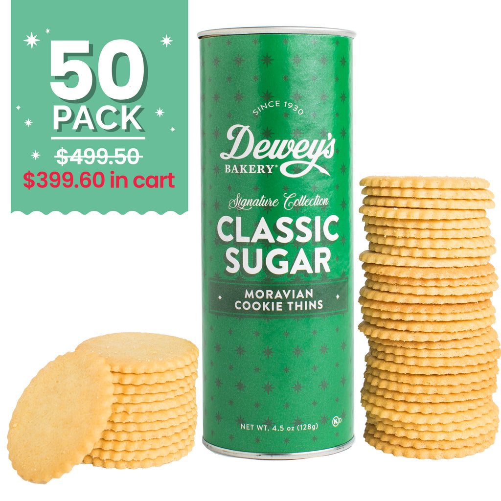 Classic Sugar Cookie Tube, Bulk Pack of 50