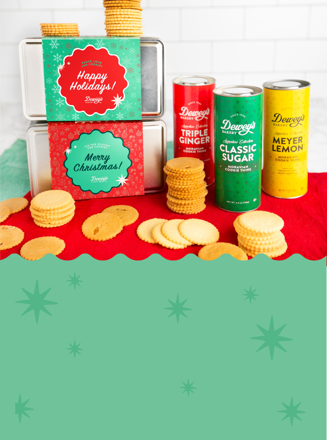 <p><strong>SAVE ON ALL COOKIE GIFT TINS AND TUBES!</strong></p>