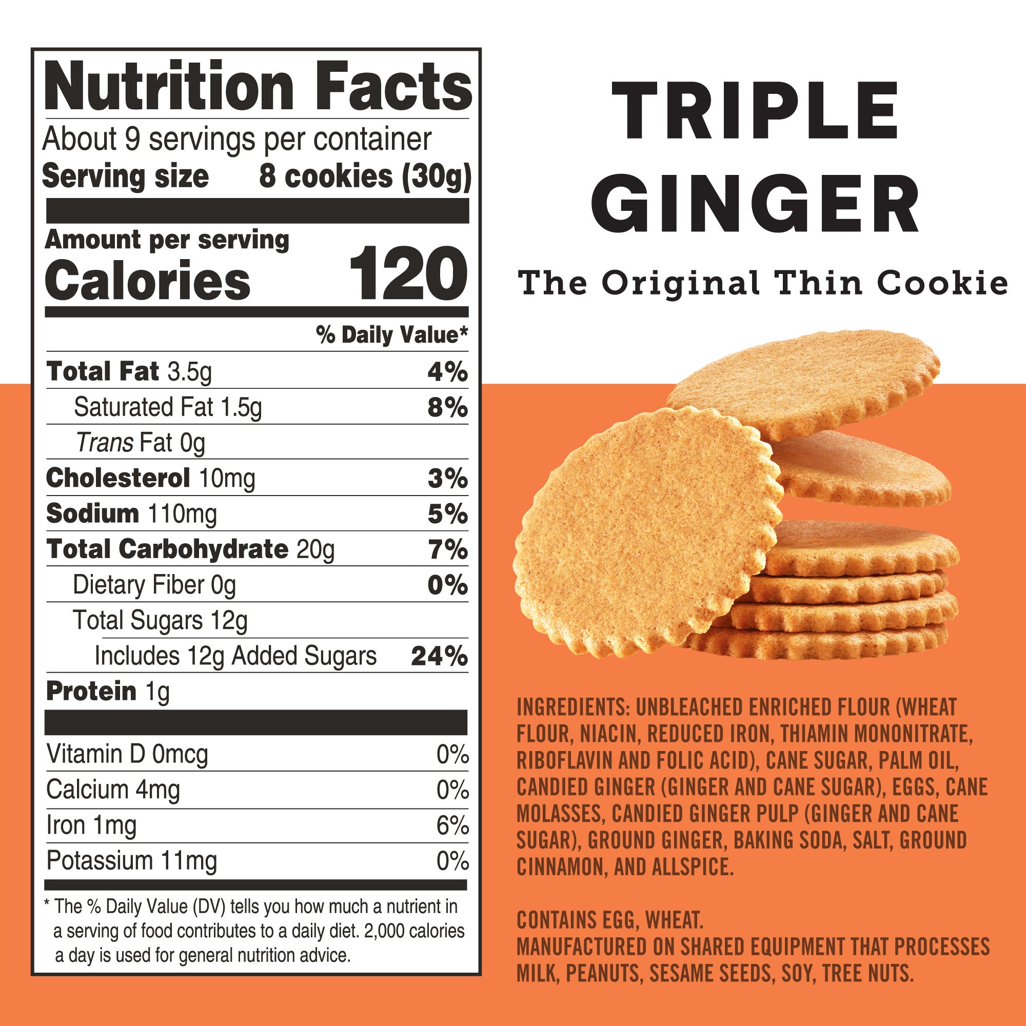 Triple Ginger Cookies 2-Pack, 18oz