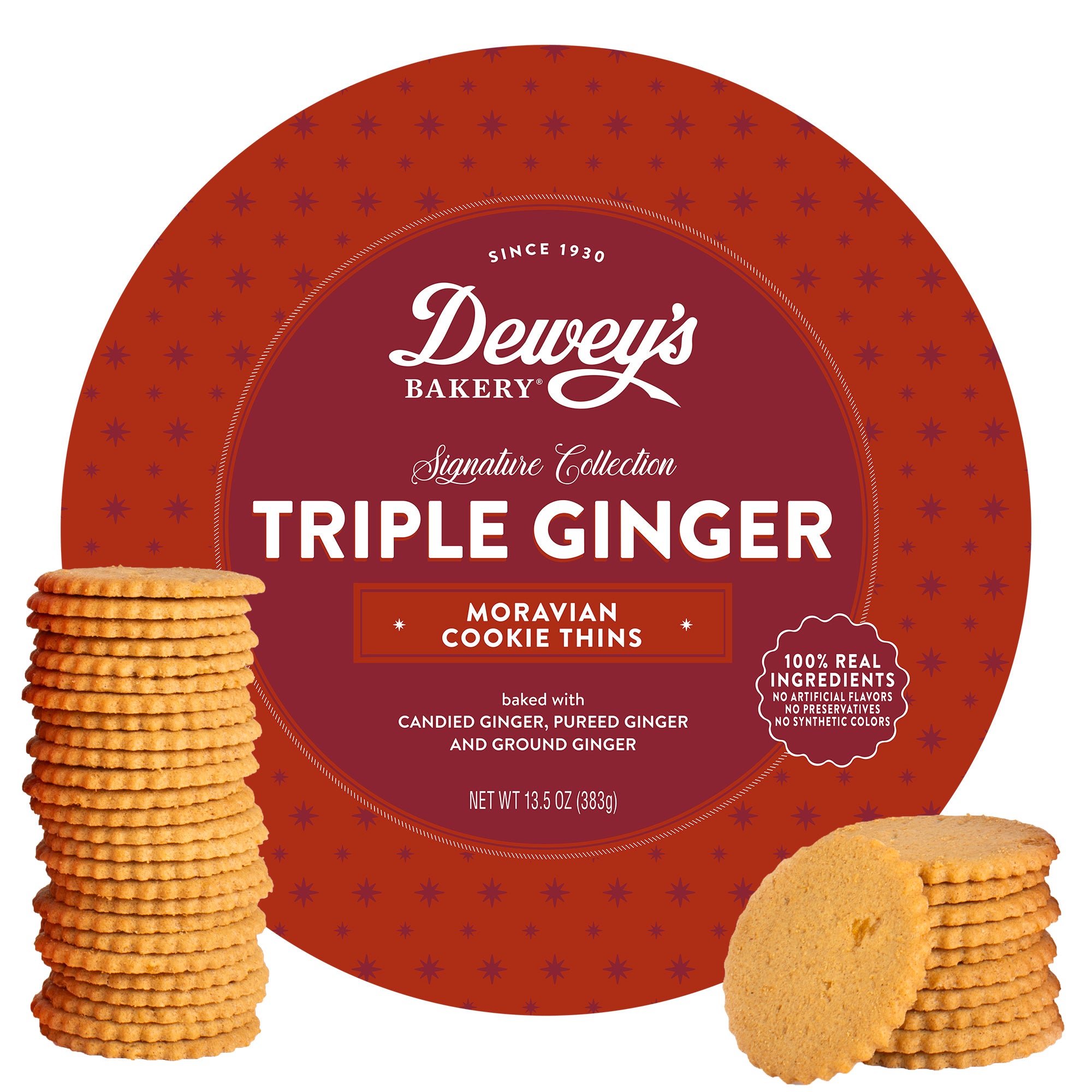 Triple Ginger Moravian Cookie Gift Tin