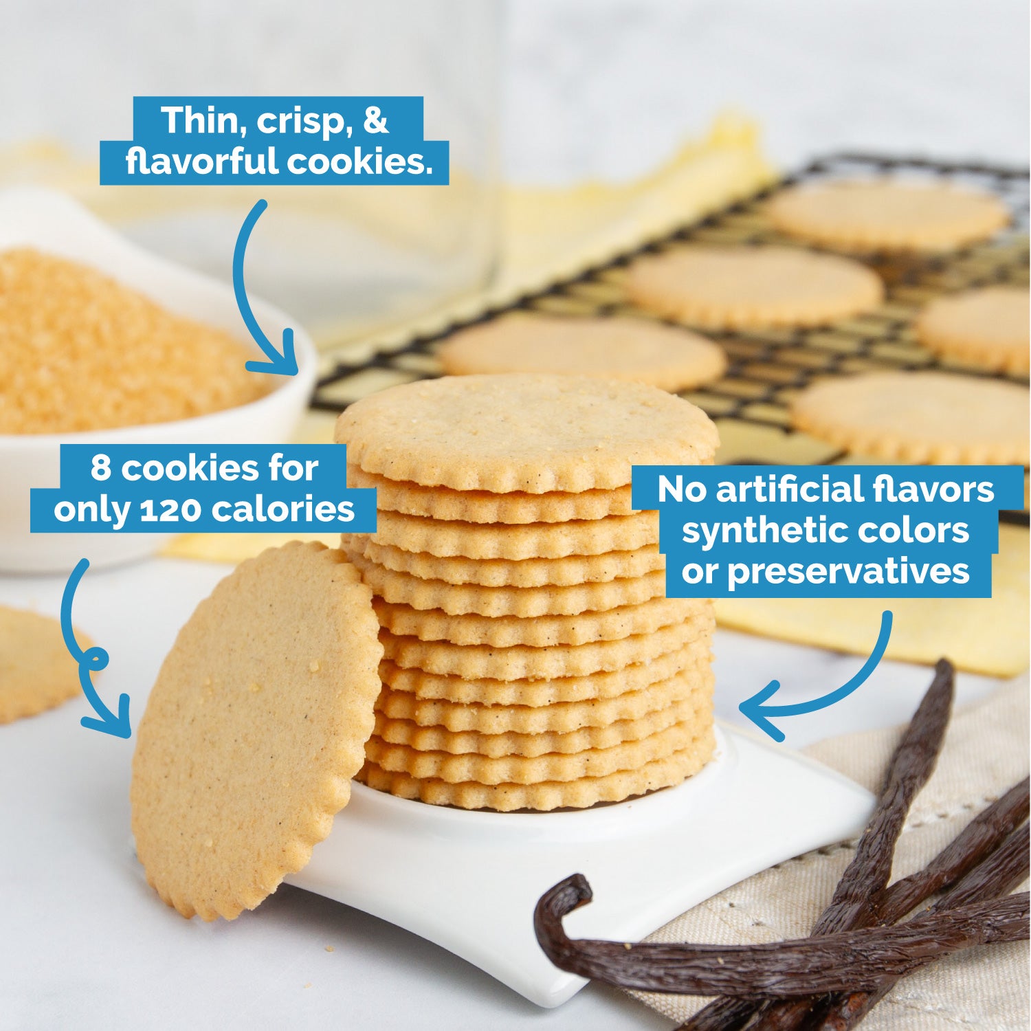 Vanilla Bean Cookies, 9oz