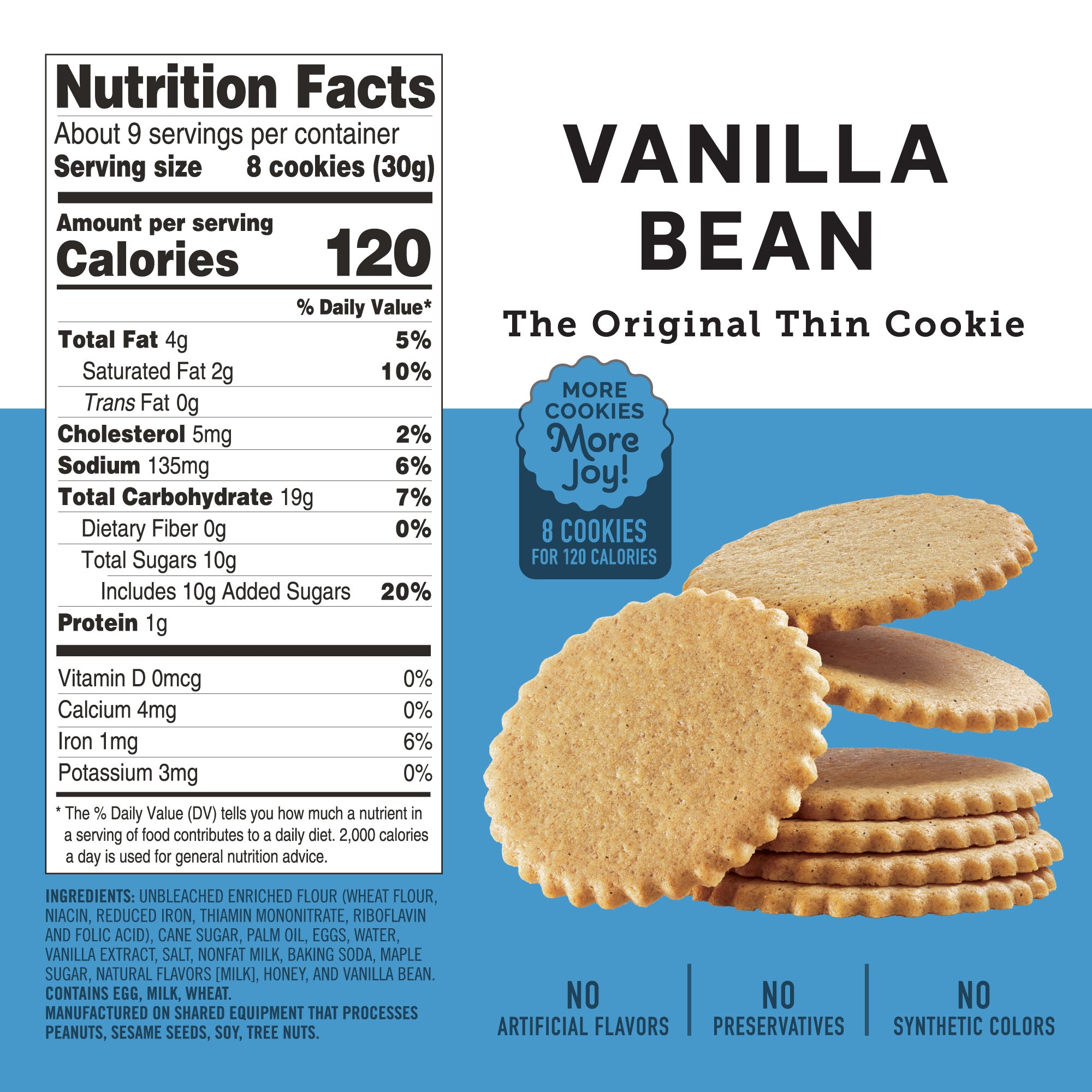 Vanilla Bean Cookies 2-Pack, 18oz