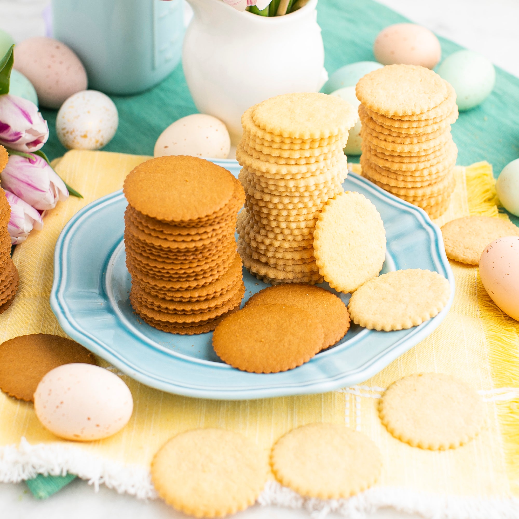 "Happy Easter" Sugar & Ginger Spice Moravian Cookie Gift Tin