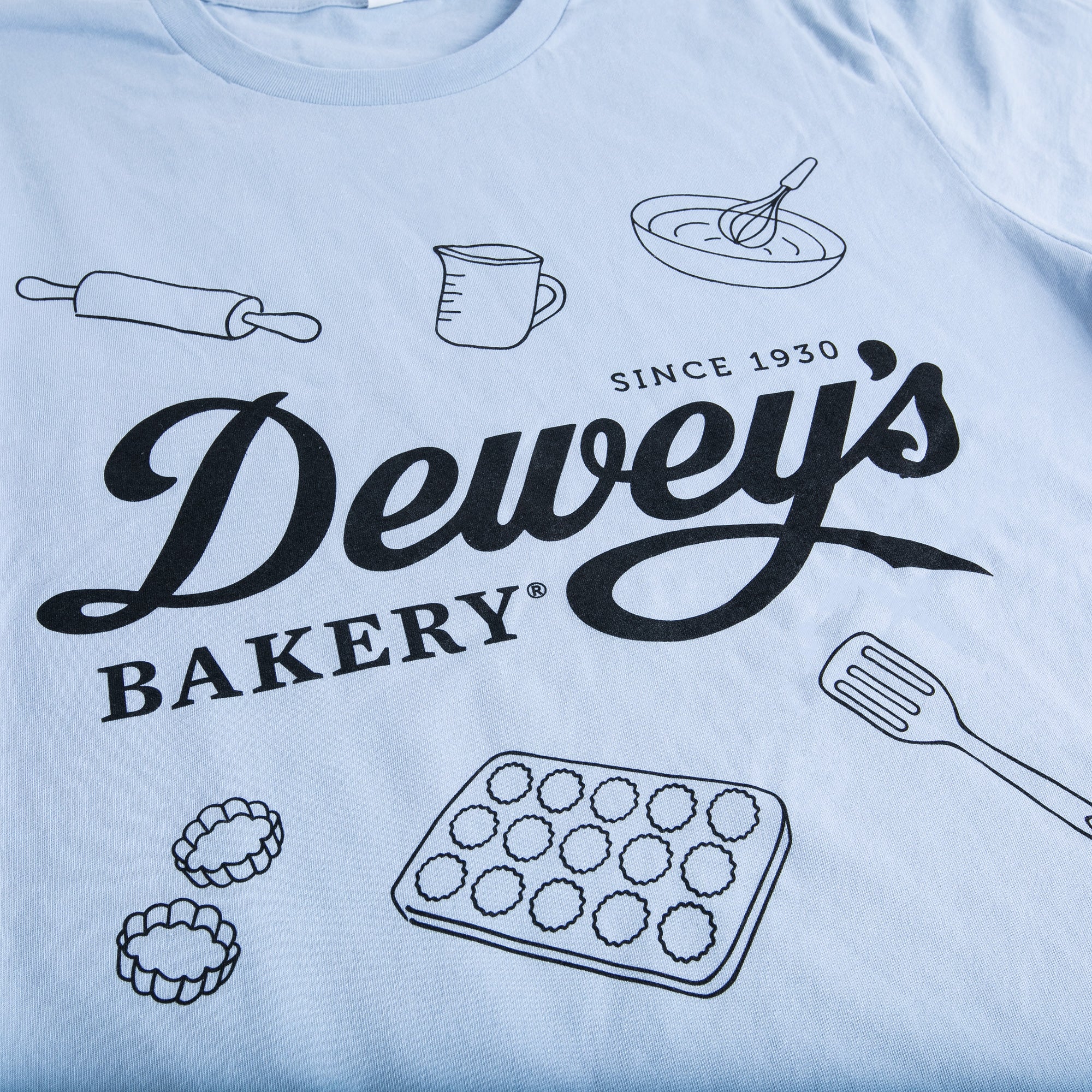 Blue Dewey's Bakery T-Shirt - Small