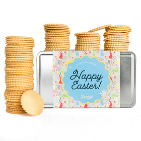 "Happy Easter" Lemon & Lime Moravian Cookie Gift Tin