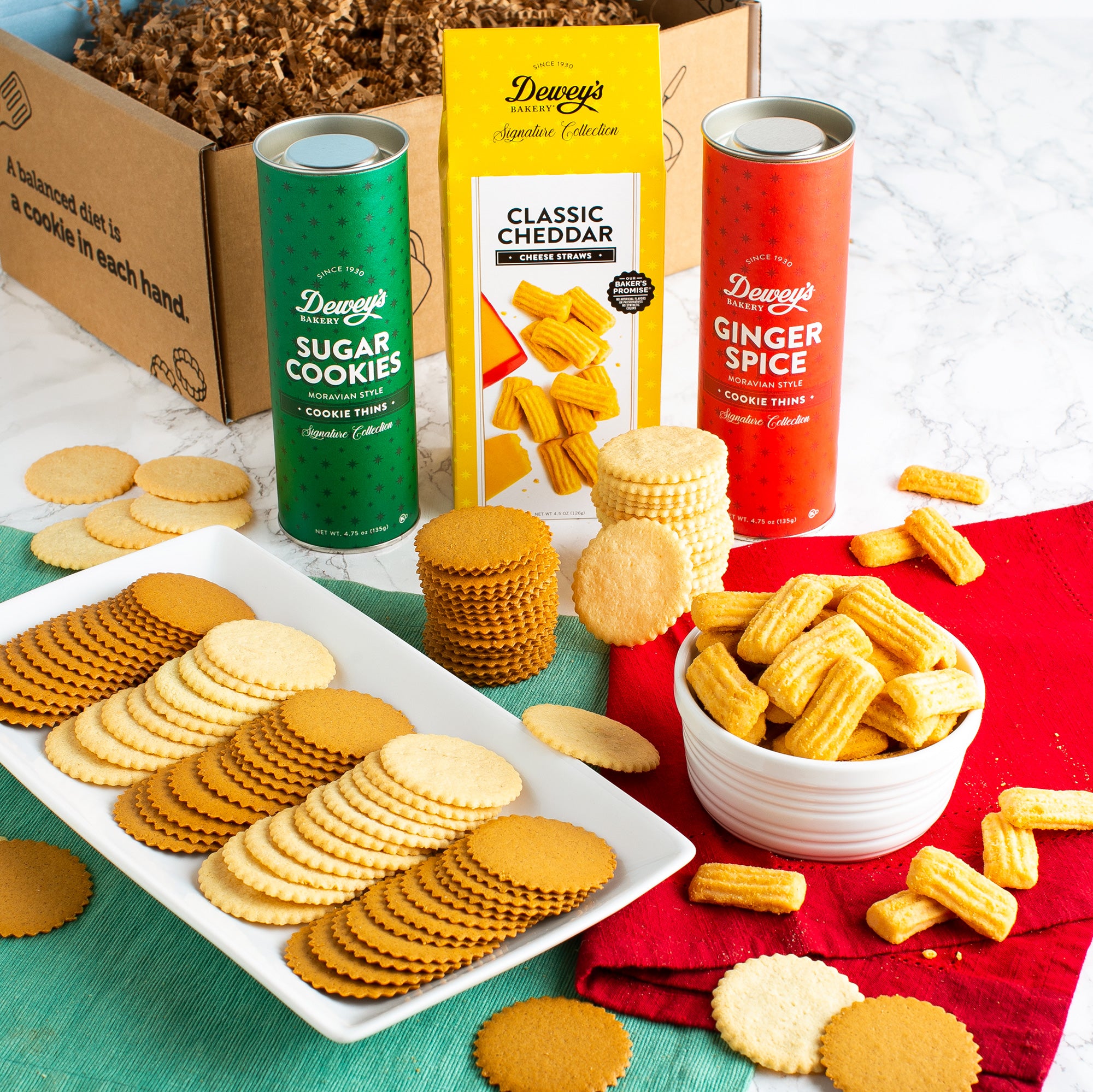 Cookie & Cheese Straw Sampler