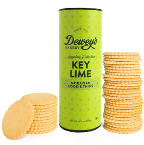 Key Lime Moravian Cookie Thins Tube