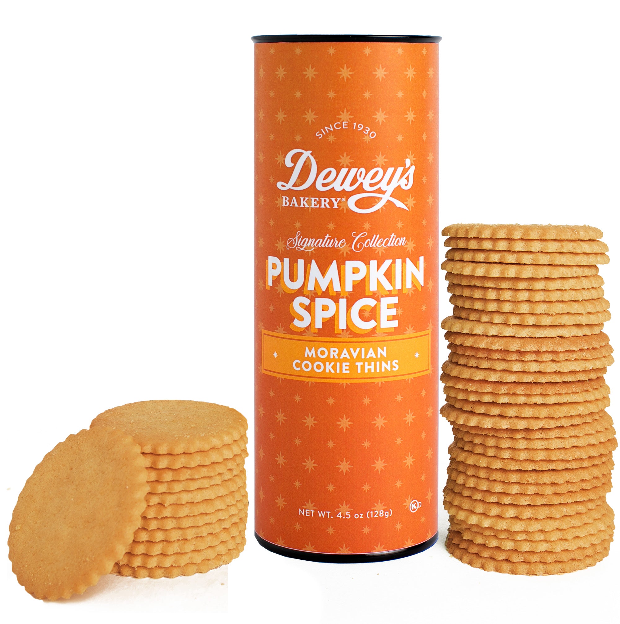 Pumpkin Spice Moravian Cookie Thins Tube