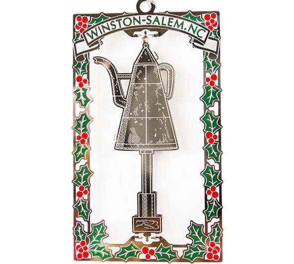 Silver Moravian Teapot Ornament